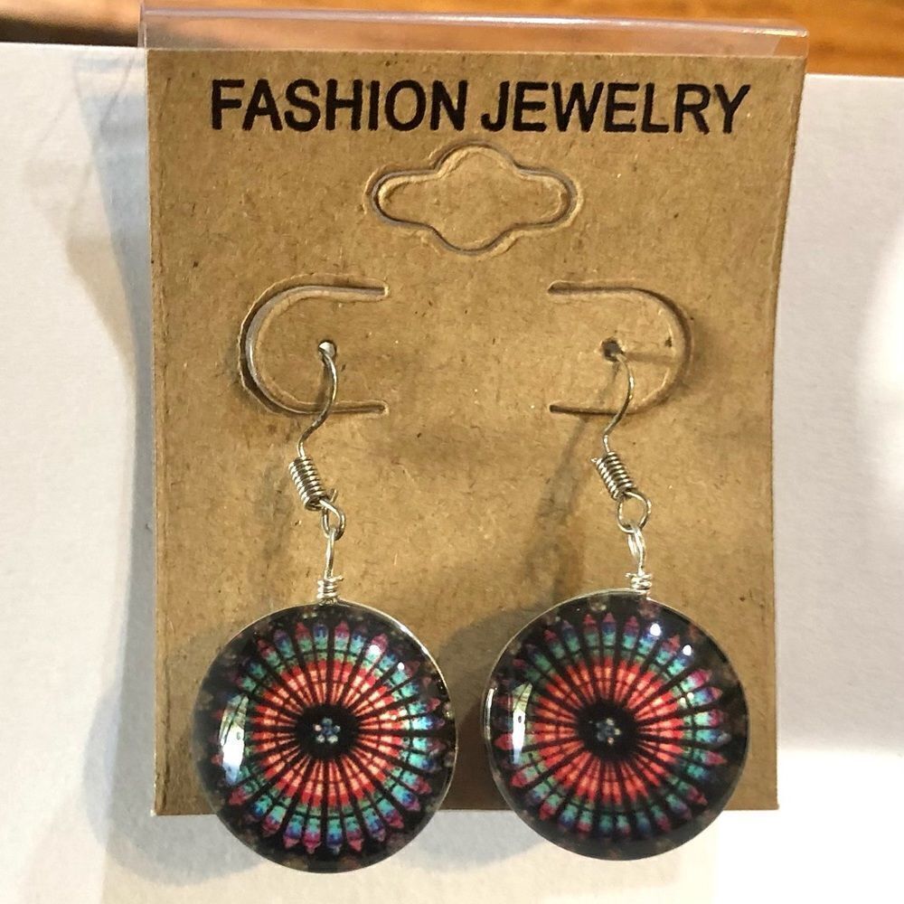 Fashion Jewelry Boho Glass Dangle Earrings